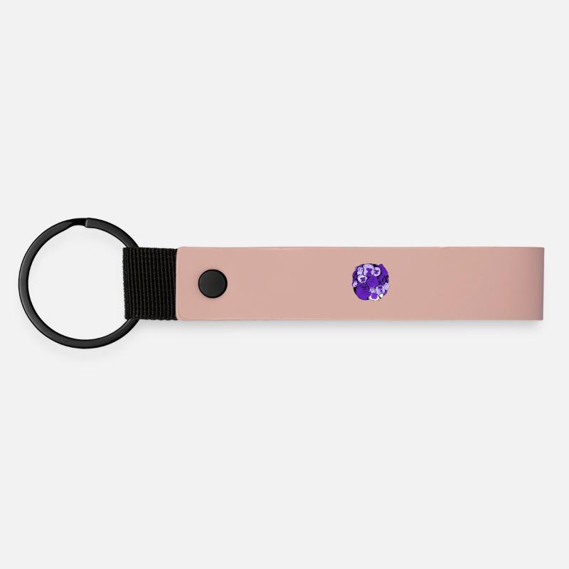 Monkey Ball - Porte-clés en PU mat - rose