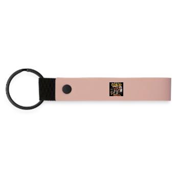 30. Geburtstag  - Matte PU Schlüsselanhänger - Rosa - Vorne