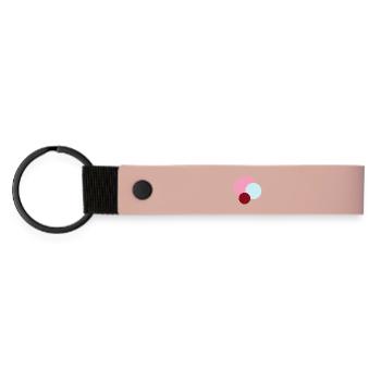 Planets in Pink Universe - Matte Pu Keyring - pink - Front