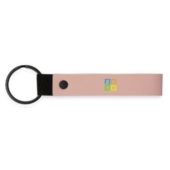 16. Geburtstag Farbige Patches since 07/2010 - Matte Pu Keyring - pink - Front