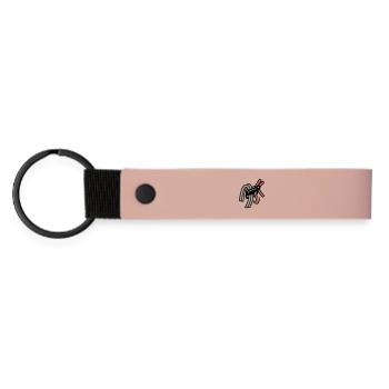 Sicherungsgerät Klettern Karabiner Bouldern - Matte PU Schlüsselanhänger - Rosa - Vorne