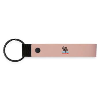 Indian Skull Revenge - Matte PU Schlüsselanhänger - Rosa - Vorne