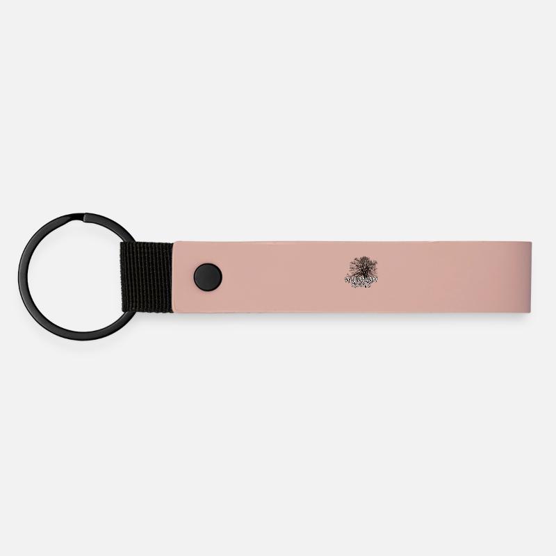 Albanian roots - Matte Pu Keyring - pink