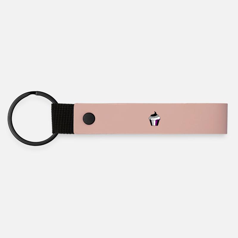Cupcake Ace Pride - Porte-clés en PU mat - rose