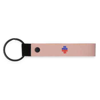 BEER - Matte Pu Keyring - pink - Front