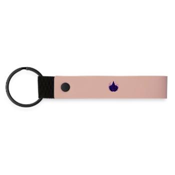 Mystical Purple Neon Nights - Matte Pu Keyring - pink - Front