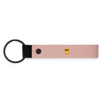 Pension Pensioner Funny Pun - Matte Pu Keyring - pink - Front