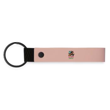 Cello whispers Jesus peace design - Matte Pu Keyring - pink - Front