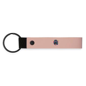 Gaming König Controller Flügel Graffiti - Matte PU Schlüsselanhänger - Rosa - Vorne