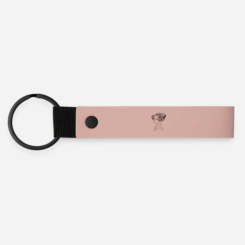 Ada's Elegance - Matte Pu Keyring - pink
