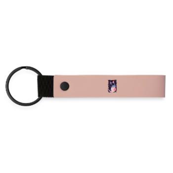 Mystic Cat - Matte Pu Keyring - pink - Front
