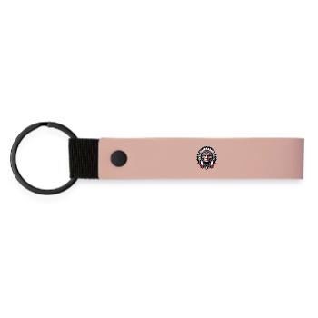 Amerikanisch, Indianer, Amerikaner - Matte PU Schlüsselanhänger - Rosa - Vorne