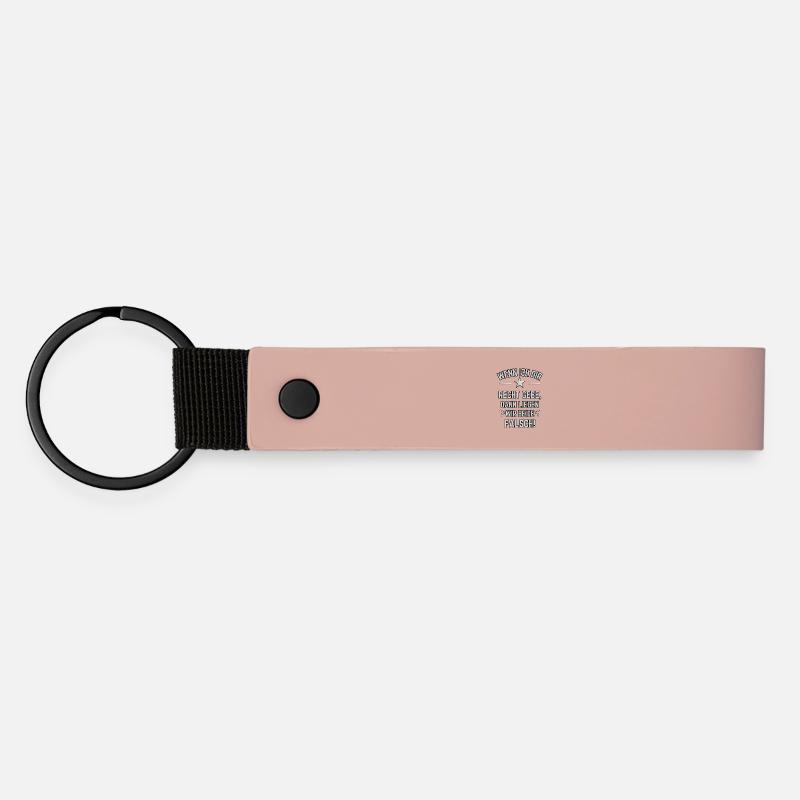 wenn ich dir jetzt Recht gebe - Matte PU Schlüsselanhänger - Rosa