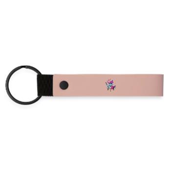 Tasses à café fraîches - Porte-clés en PU mat - rose - Devant