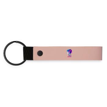 Team Bride - Matte Pu Keyring - pink - Front