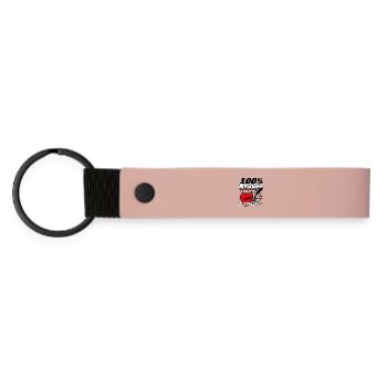 Mason Passion 200% Heart - Matte Pu Keyring - pink - Front