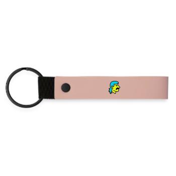 Mullet Homme Pop Art - Porte-clés en PU mat - rose - Devant