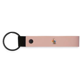 Expressionist saxophone art print - Matte Pu Keyring - pink - Front