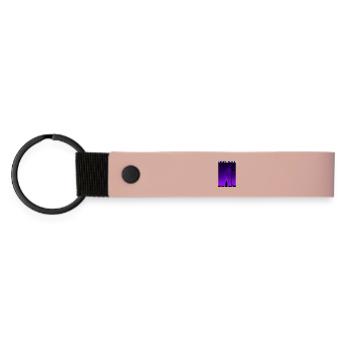 I Dont Need Friends Dark Phonk Lofi Grunge Edgy - Matte PU Schlüsselanhänger - Rosa - Vorne