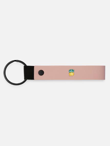 Lustiger Spanischlehrer für Englisch - Matte PU Schlüsselanhänger - Rosa