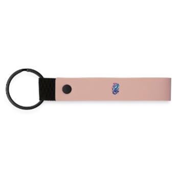 Aurora Bear - Matte PU Schlüsselanhänger - Rosa - Vorne