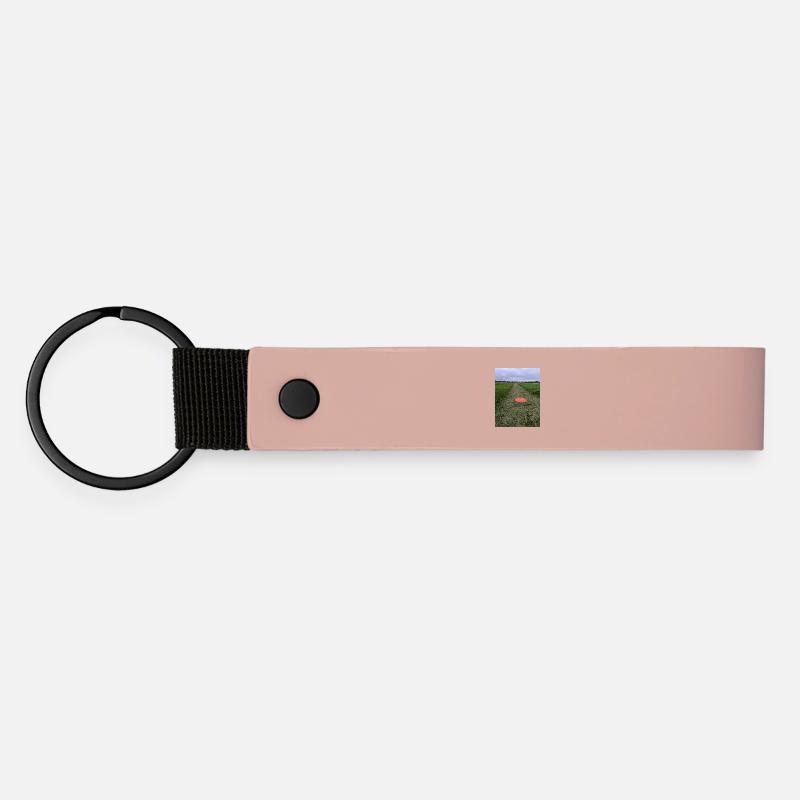 Red Marker Field Path Drone Parking Mark - Matte Pu Keyring - pink