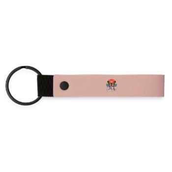 Antisocial Butterfly - Retro Schmetterling - Matte PU Schlüsselanhänger - Rosa - Vorne