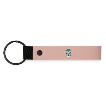 Winter Wonderland - Matte PU Schlüsselanhänger - Rosa - Vorne