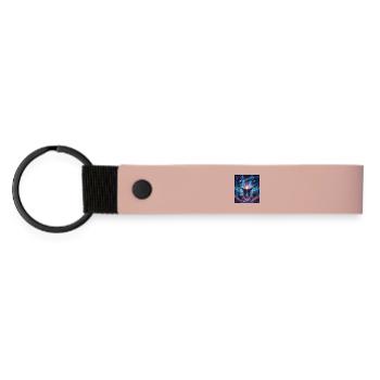 Lore Cosmique et Livre Enchanté - Porte-clés en PU mat - rose - Devant