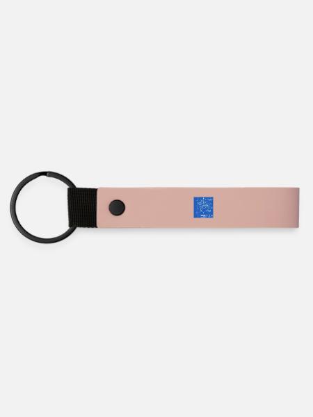 Blaupause Erde v1.9ß - Matte PU Schlüsselanhänger - Rosa