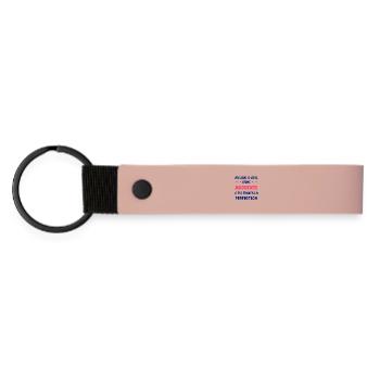 Assistant - Matte Pu Keyring - pink - Front