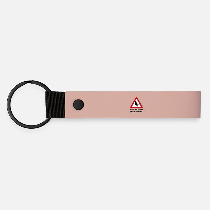 I CAN'T, I'M IN TRAFFIC! (wine) - Matte Pu Keyring - pink