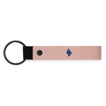 Cheshire Flag - Matte Pu Keyring - pink - Front