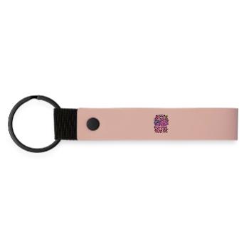 Nouvelle année, la même moi - Porte-clés en PU mat - rose - Devant