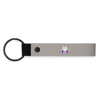 Cape de super-héros éléphant - Porte-clés en PU mat - gris clair - Devant