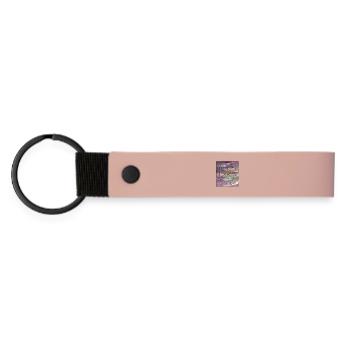 Tambour de cérémonie - Porte-clés en PU mat - rose - Devant