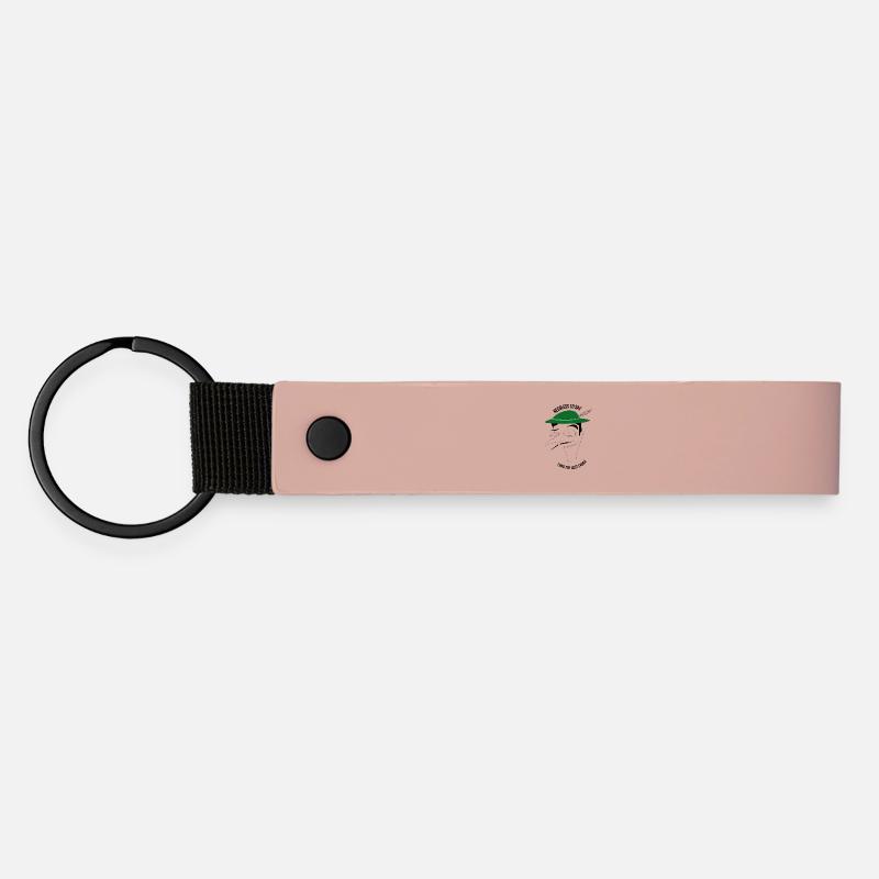 Es versteht sich von selbst, dass ich das letzte Lachen hatte, Mann - Matte PU Schlüsselanhänger - Rosa