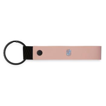 Loup Bleu de Nuit Clair de Lune - Porte-clés en PU mat - rose - Devant