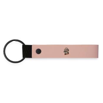 Fahrrad Papa Vatertag Geschenk Chef im Sattel 2026 - Matte PU Schlüsselanhänger - Rosa - Vorne