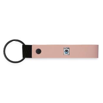 Machine à laver bande dessinée mignonne Kawaii - Porte-clés en PU mat - rose - Devant