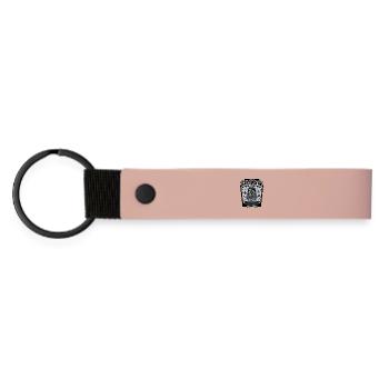 Staying In Zombie Humor Halloween - Matte Pu Keyring - pink - Front