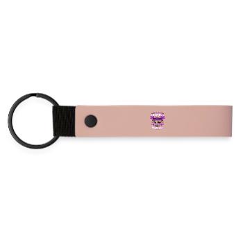 Citation de sensibilisation à la fibromyalgie drôle - Porte-clés en PU mat - rose - Devant