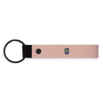 Malle 2026 Mallorca Urlaub Bunt - Matte PU Schlüsselanhänger - Rosa - Vorne