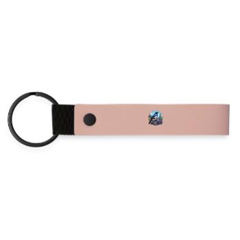 Elstern Elster - Matte PU Schlüsselanhänger - Rosa - Vorne