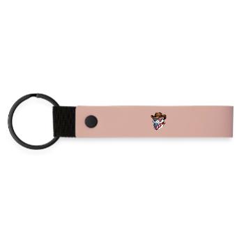 Cat Cowboy USA - Porte-clés en PU mat - rose - Devant