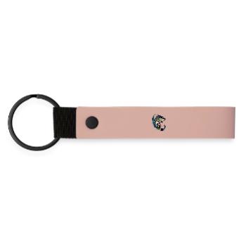 Pêche à la carpe - Porte-clés en PU mat - rose - Devant