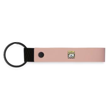 Oubliez le silence – dégagez ! - Porte-clés en PU mat - rose - Devant