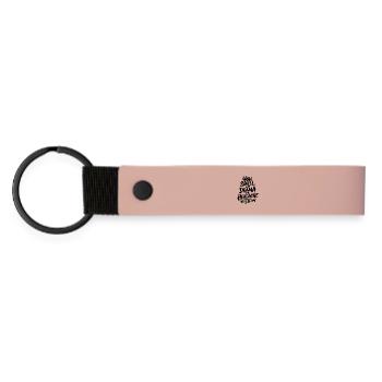 Tu sens le drame et le mal de tête, s’il te plaît, va-t’en - Porte-clés en PU mat - rose - Devant