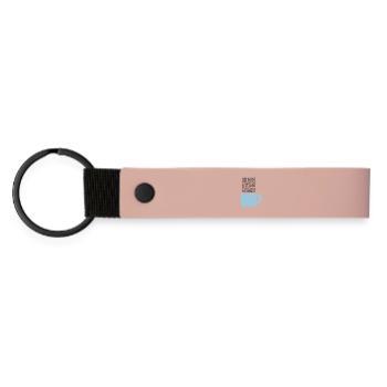 Life like tea - Matte Pu Keyring - pink - Front