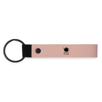 tea shirt - Matte PU Schlüsselanhänger - Rosa - Vorne